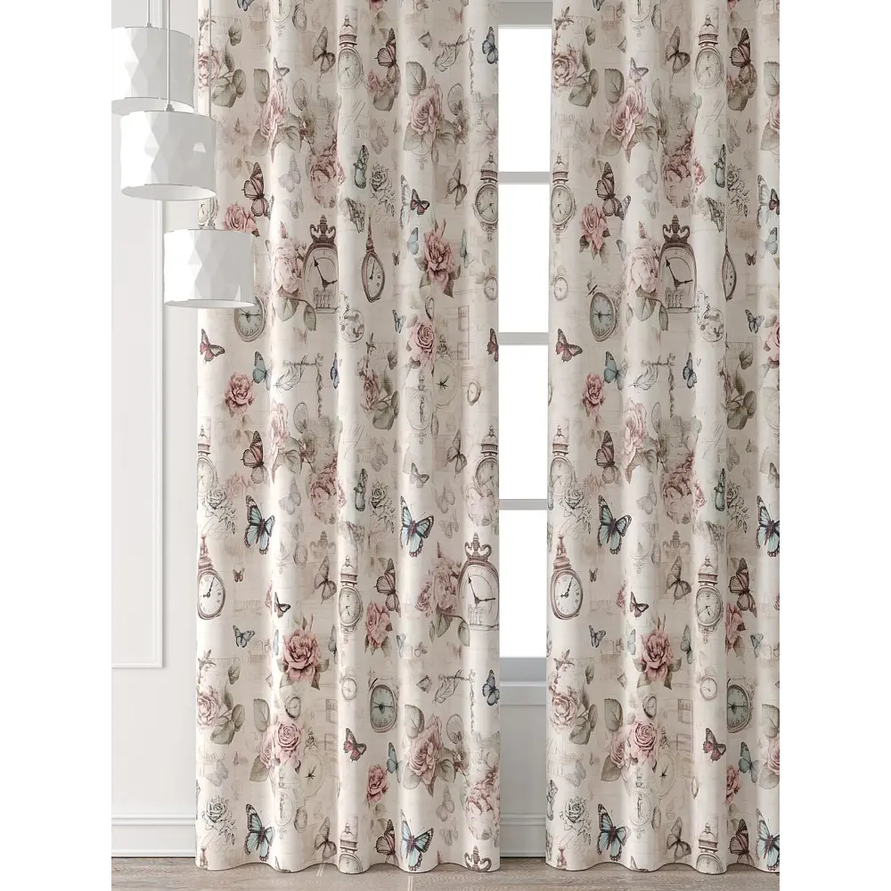 Фото 5 Комплект штор At home Базовая коллекция AT521501-250 на шторной ленте 250x150 см цвет бежевый