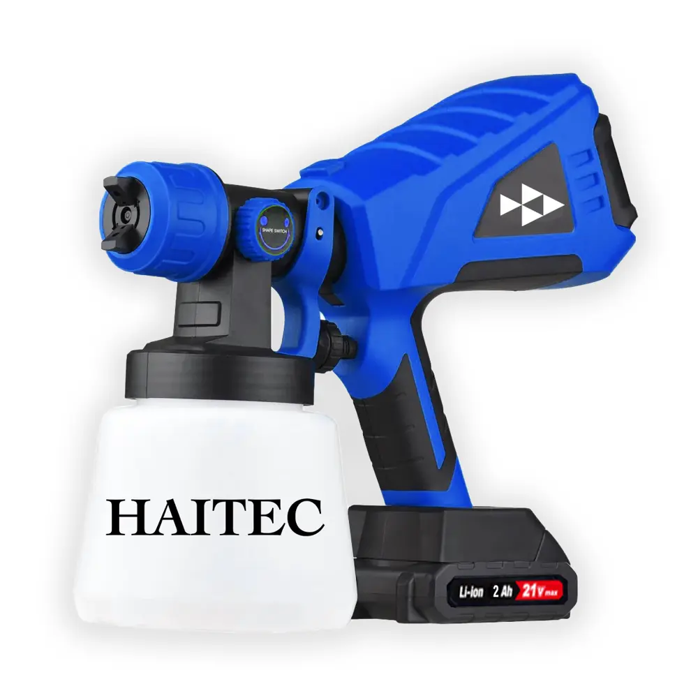 Фото Краскопульт аккумуляторный Haitec HT-ASA850Li, 21 В Li-Ion 2x2 Ач, 0.8 л/мин Фото Краскопульт аккумуляторный Haitec HT-ASA850Li, 21 В Li-Ion 2x2 Ач, 0.8 л/мин