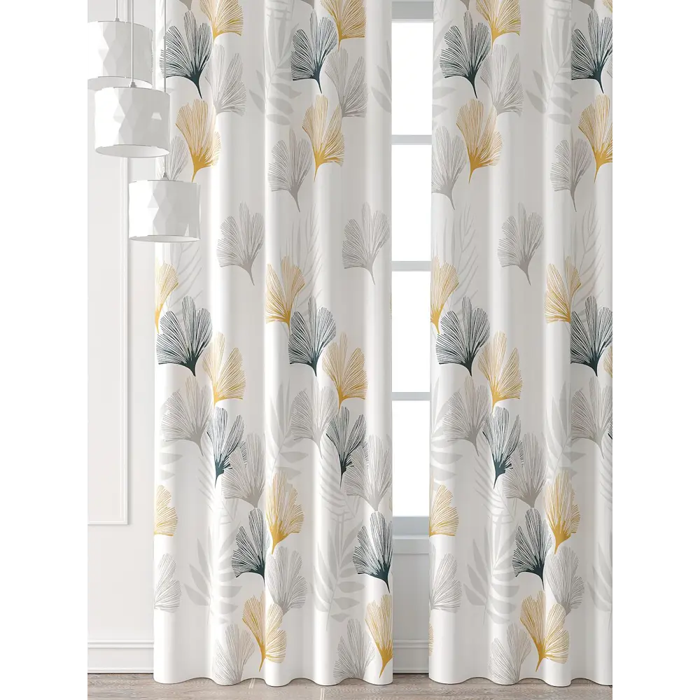 Фото 2 Комплект штор At home Базовая коллекция AT521577-250 на шторной ленте 250x150 см цвет белый