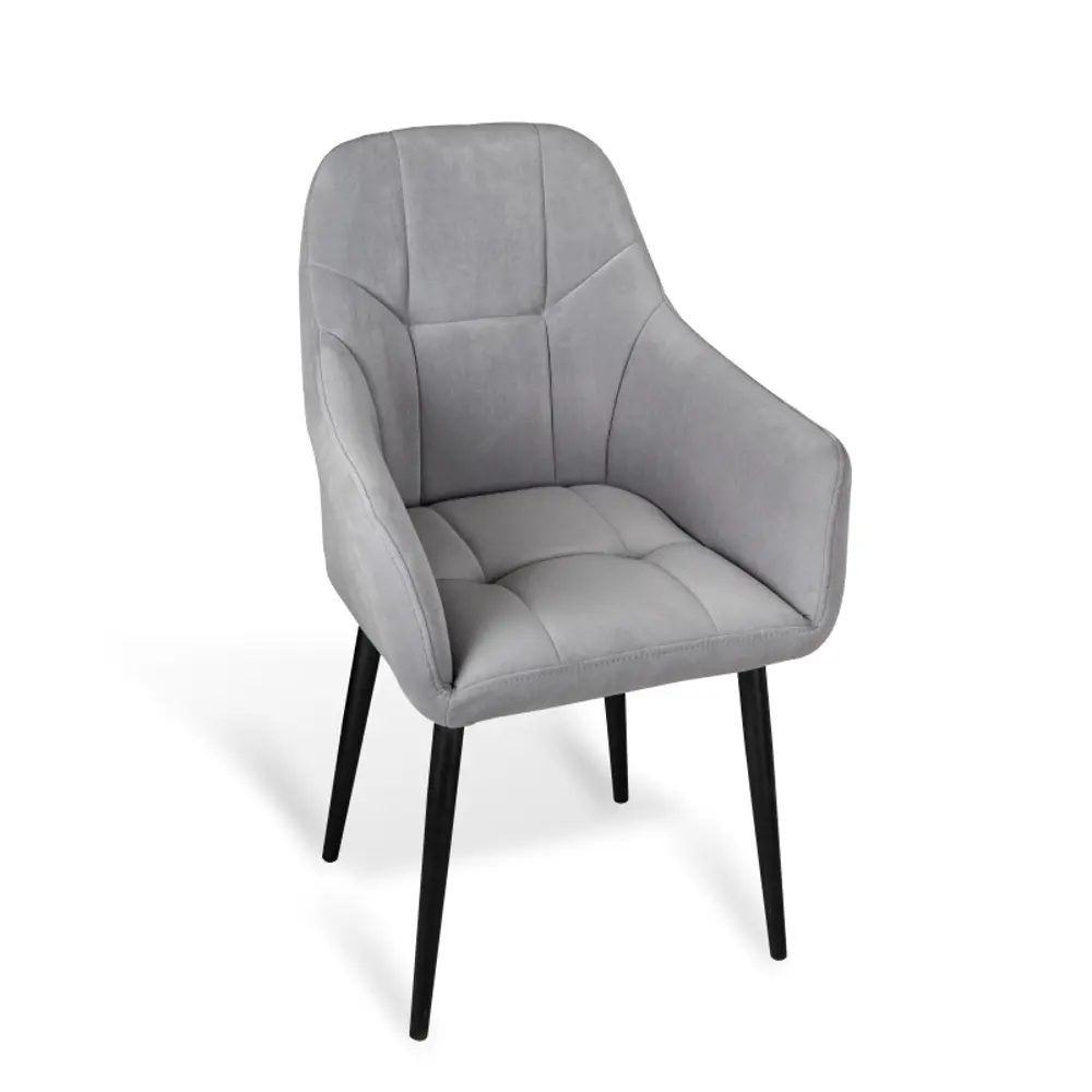 Фото Стул / кресло Azzurro mebel Gloria Grey/Black-1 38x89x60 см велюр цвет серый Фото Стул / кресло Azzurro mebel Gloria Grey/Black-1 38x89x60 см велюр цвет серый