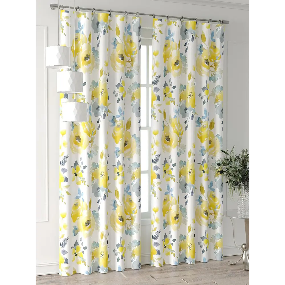 Фото 2 Комплект штор At home Базовая коллекция AT521952-260 на шторной ленте 260x150 см цвет белый