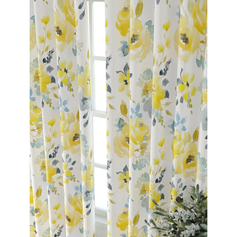 Фото 7 Комплект штор At home Базовая коллекция AT521952-260 на шторной ленте 260x150 см цвет белый