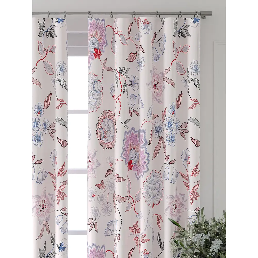 Фото 7 Комплект штор At home Базовая коллекция AT521967-260 на шторной ленте 260x150 см цвет белый