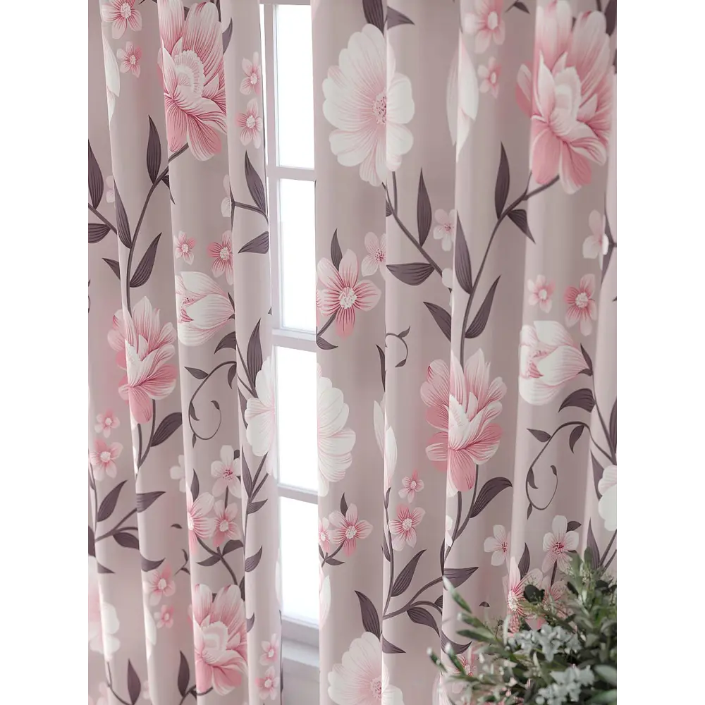 Фото 5 Комплект штор At home Базовая коллекция AT521968-260 на шторной ленте 260x150 см цвет бежевый Фото 5 Комплект штор At home Базовая коллекция AT521968-260 на шторной ленте 260x150 см цвет бежевый