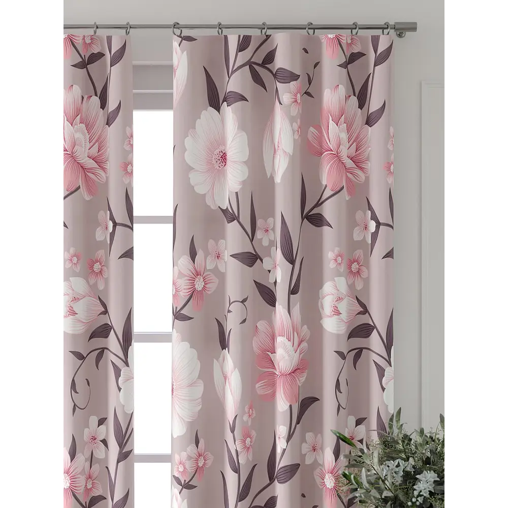 Фото 4 Комплект штор At home Базовая коллекция AT521968-260 на шторной ленте 260x150 см цвет бежевый Фото 4 Комплект штор At home Базовая коллекция AT521968-260 на шторной ленте 260x150 см цвет бежевый