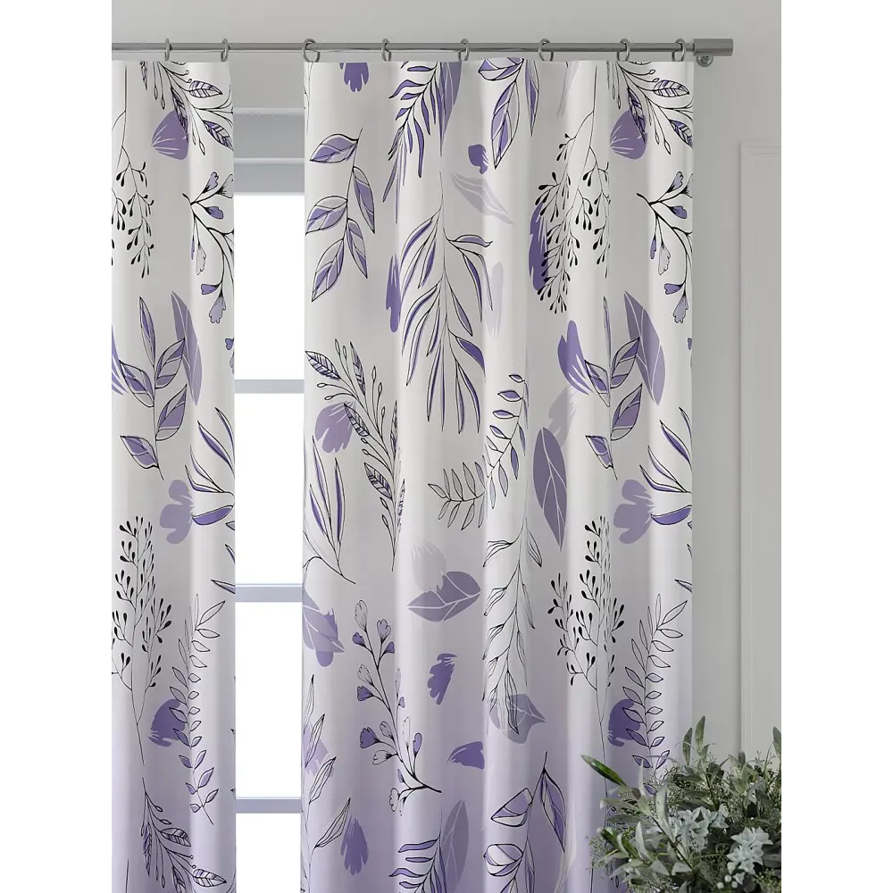 Фото 3 Комплект штор At home Базовая коллекция AT521973-260 на шторной ленте 260x150 см цвет белый