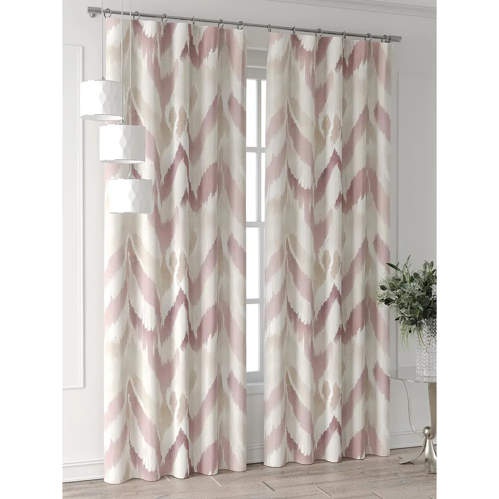 Фото 7 Комплект штор At home Базовая коллекция AT521560-260 на шторной ленте 260x150 см цвет бежевый