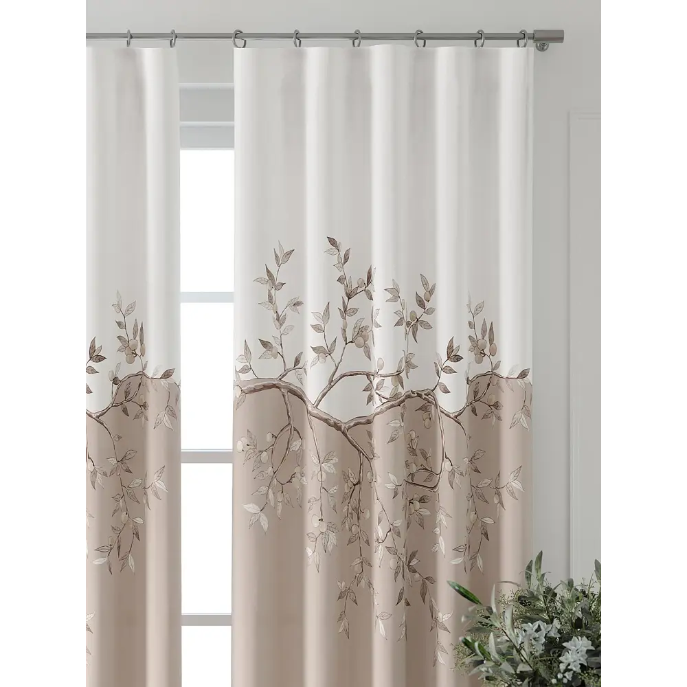 Фото 5 Комплект штор At home Базовая коллекция AT521580-260 на шторной ленте 260x150 см цвет бежевый