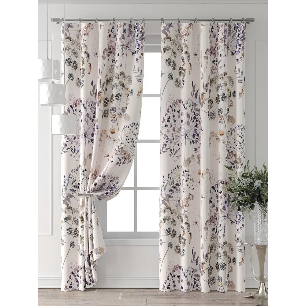 Фото 4 Комплект штор At home Базовая коллекция AT521591-260 на шторной ленте 260x150 см цвет бежевый