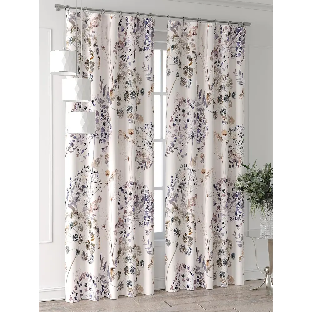 Фото 7 Комплект штор At home Базовая коллекция AT521591-260 на шторной ленте 260x150 см цвет бежевый