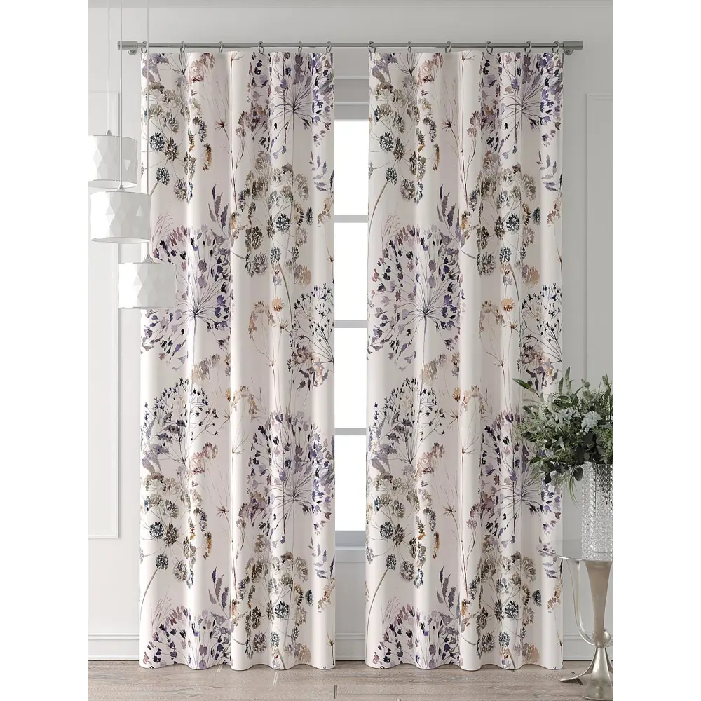 Фото 2 Комплект штор At home Базовая коллекция AT521591-260 на шторной ленте 260x150 см цвет бежевый