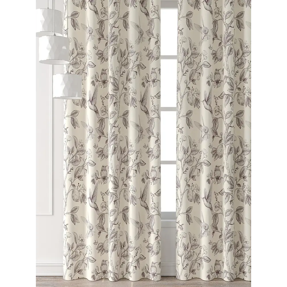 Фото 7 Комплект штор At home Базовая коллекция AT521601-260 на шторной ленте 260x150 см цвет бежевый