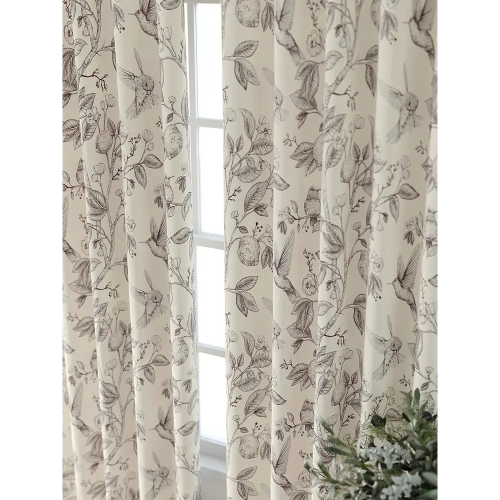 Фото 5 Комплект штор At home Базовая коллекция AT521601-260 на шторной ленте 260x150 см цвет бежевый