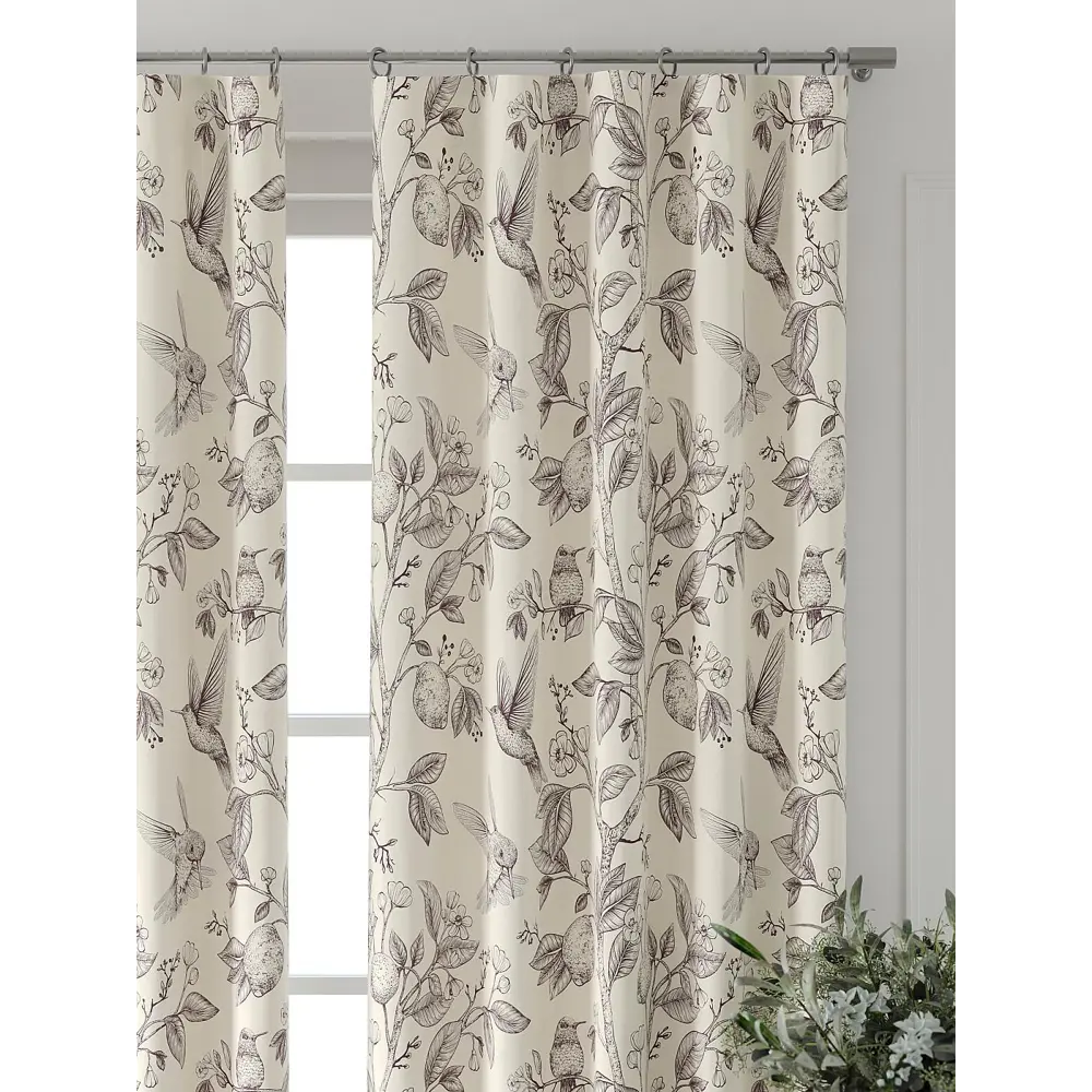 Фото 4 Комплект штор At home Базовая коллекция AT521601-260 на шторной ленте 260x150 см цвет бежевый