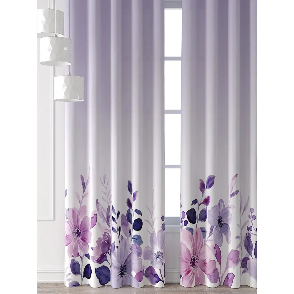 Фото 4 Комплект штор At home Базовая коллекция AT521650-260 на шторной ленте 260x150 см цвет розовый