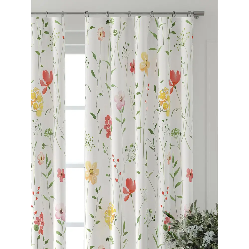 Фото 3 Комплект штор At home Базовая коллекция AT521542-260 на шторной ленте 260x150 см цвет белый