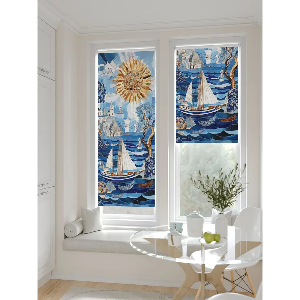 Фото 3 Рулонная штора блэкаут At Home Рилварт AT783535068 68x170 см, цвет белый Фото 3 Рулонная штора блэкаут At Home Рилварт AT783535068 68x170 см, цвет белый
