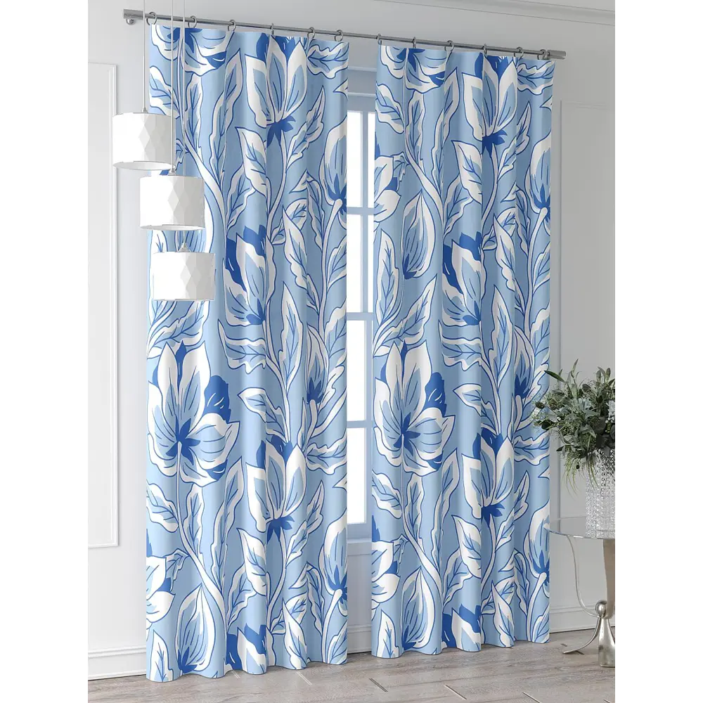 Фото Комплект штор At home Базовая коллекция AT521943-270 на шторной ленте 270x150 см цвет белый