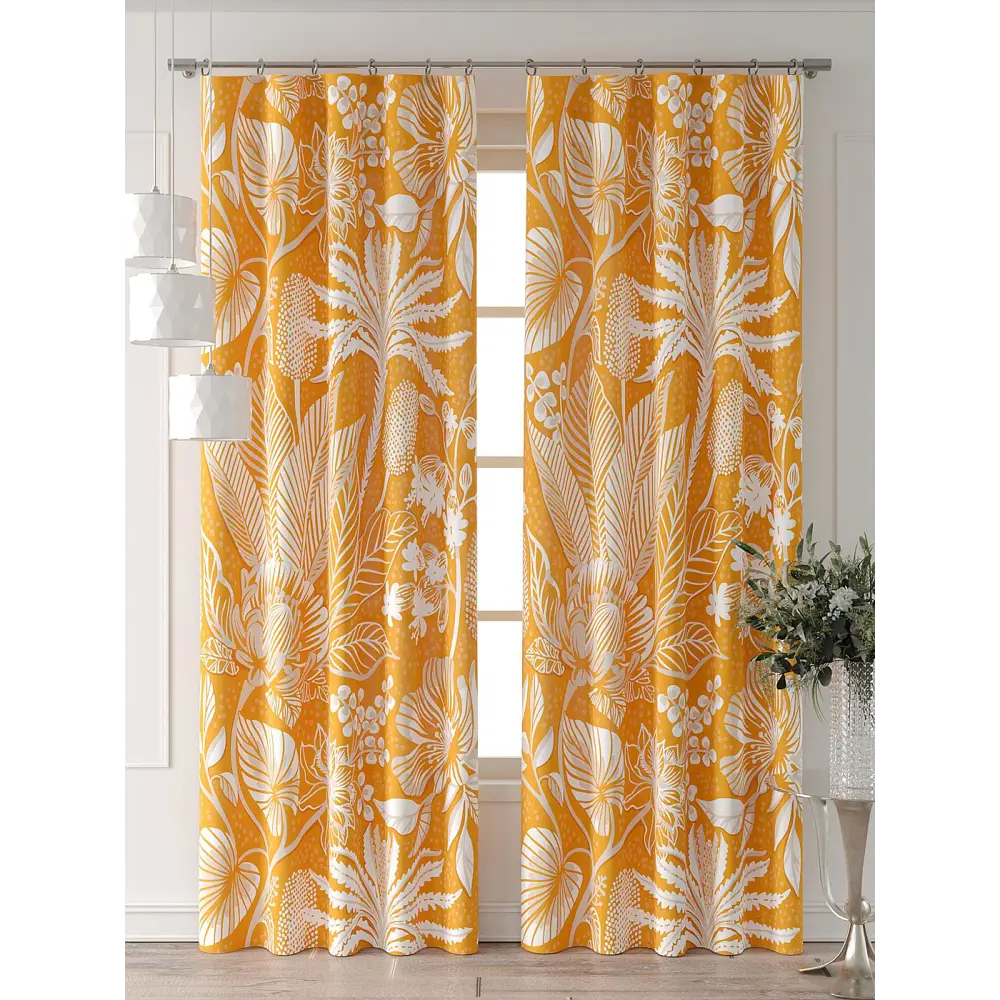 Фото 4 Комплект штор At home Базовая коллекция AT521959-270 на шторной ленте 270x150 см цвет белый