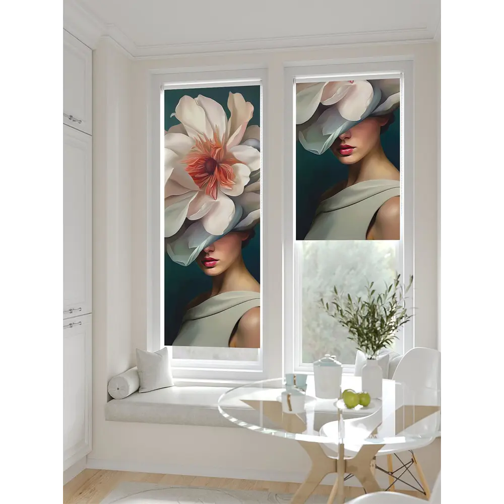 Фото 2 Рулонная штора блэкаут At Home Рилварт AT783479068 68x170 см, цвет бежевый Фото 2 Рулонная штора блэкаут At Home Рилварт AT783479068 68x170 см, цвет бежевый