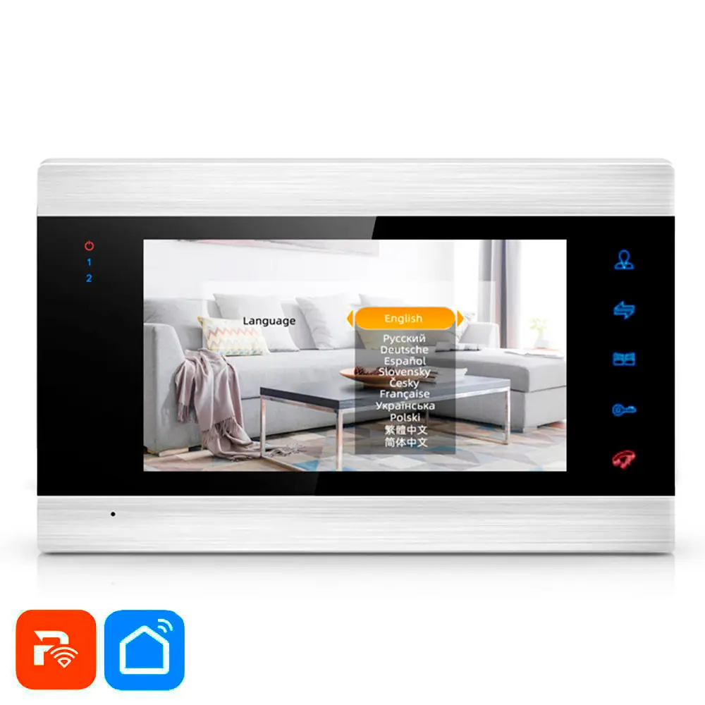 Фото 2 Видеодомофон Ps-link KIT-DB09-MG 7" цвет серый/серебристый Фото 2 Видеодомофон Ps-link KIT-DB09-MG 7" цвет серый/серебристый