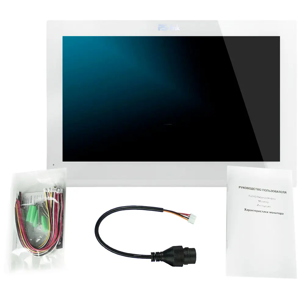 Фото 5 Видеодомофон Ps-link KIT-130TDP-SS 10" цвет белый Фото 5 Видеодомофон Ps-link KIT-130TDP-SS 10" цвет белый