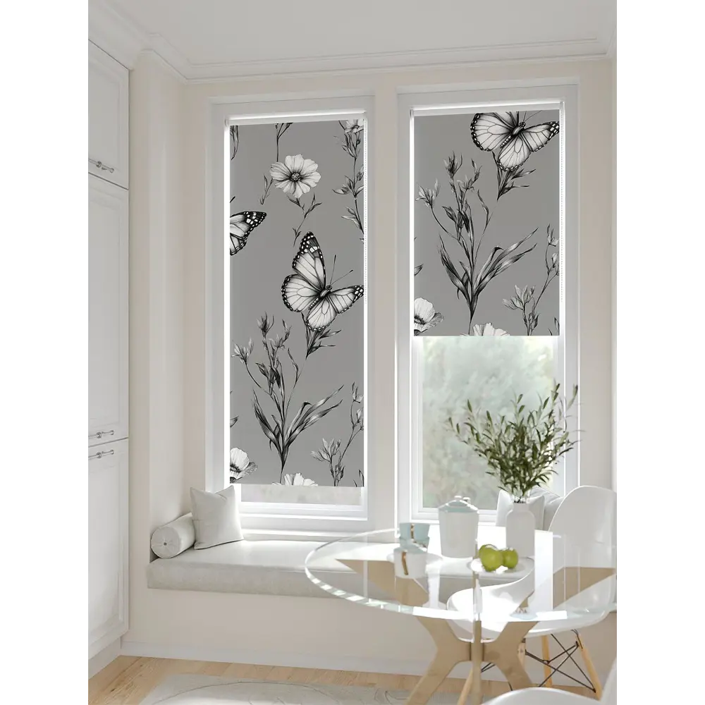 Фото 2 Рулонная штора блэкаут At Home Рилварт AT783540068 68x170 см, цвет белый Фото 2 Рулонная штора блэкаут At Home Рилварт AT783540068 68x170 см, цвет белый