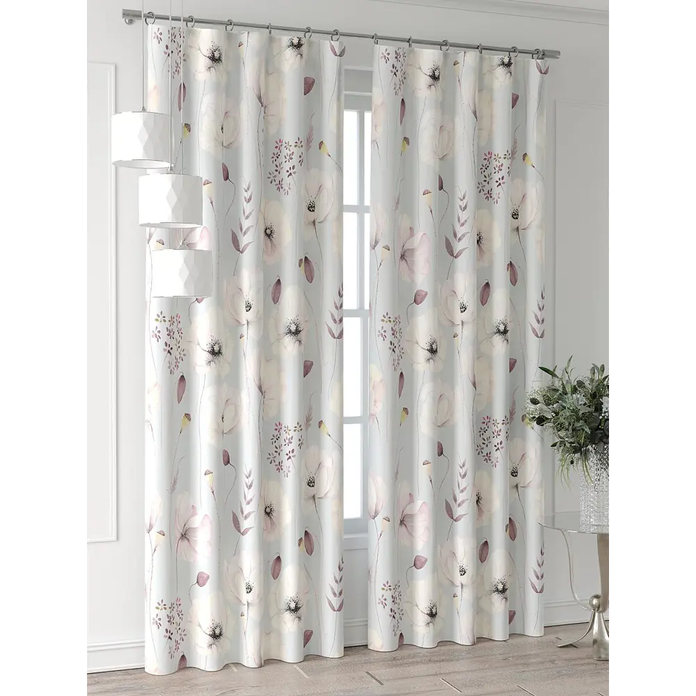 Фото 2 Комплект штор At home Базовая коллекция AT521557-270 на шторной ленте 270x150 см цвет бежевый