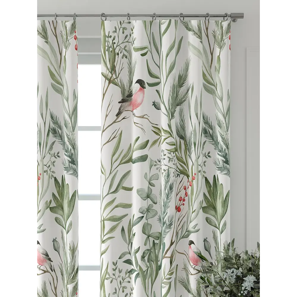 Фото 4 Комплект штор At home Базовая коллекция AT521583-270 на шторной ленте 270x150 см цвет белый Фото 4 Комплект штор At home Базовая коллекция AT521583-270 на шторной ленте 270x150 см цвет белый