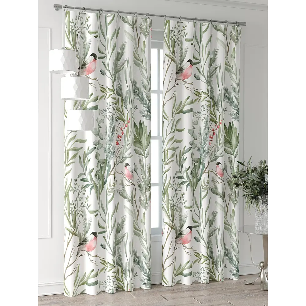 Фото 6 Комплект штор At home Базовая коллекция AT521583-270 на шторной ленте 270x150 см цвет белый Фото 6 Комплект штор At home Базовая коллекция AT521583-270 на шторной ленте 270x150 см цвет белый