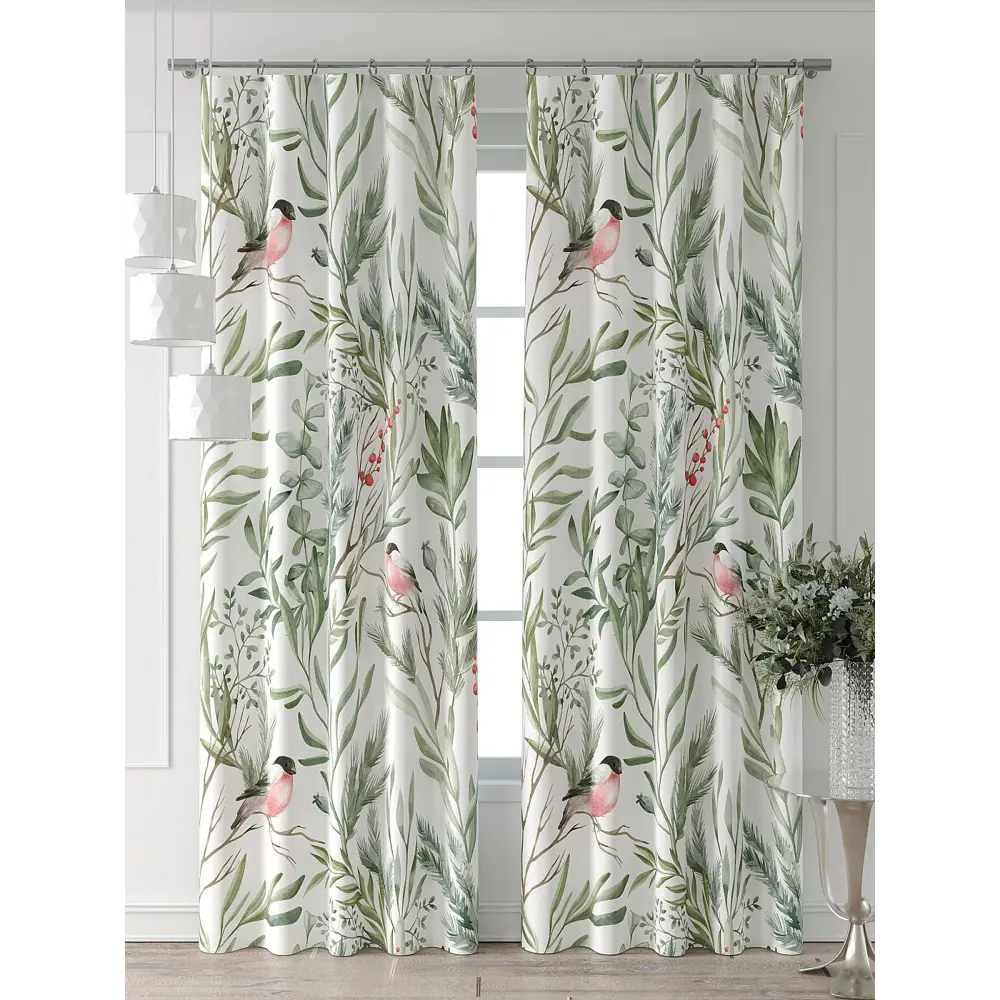 Фото 3 Комплект штор At home Базовая коллекция AT521583-270 на шторной ленте 270x150 см цвет белый Фото 3 Комплект штор At home Базовая коллекция AT521583-270 на шторной ленте 270x150 см цвет белый