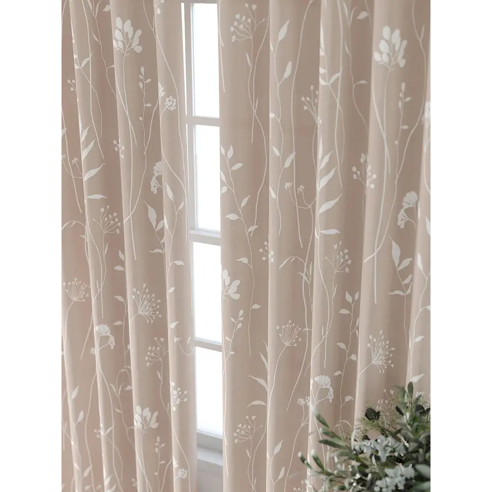 Фото 3 Комплект штор At home Базовая коллекция AT521948-280 на шторной ленте 280x150 см цвет коричневый