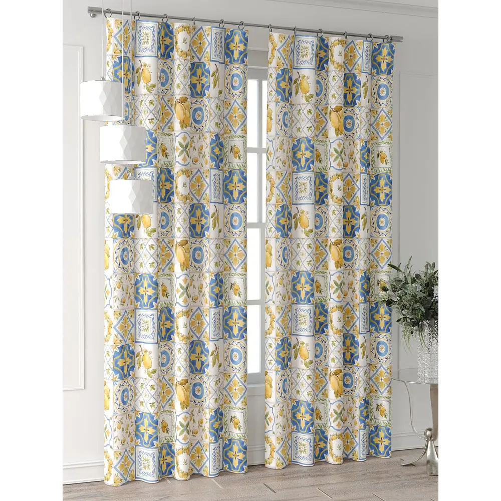 Фото 6 Комплект штор At home Базовая коллекция AT521538-280 на шторной ленте 280x150 см цвет белый