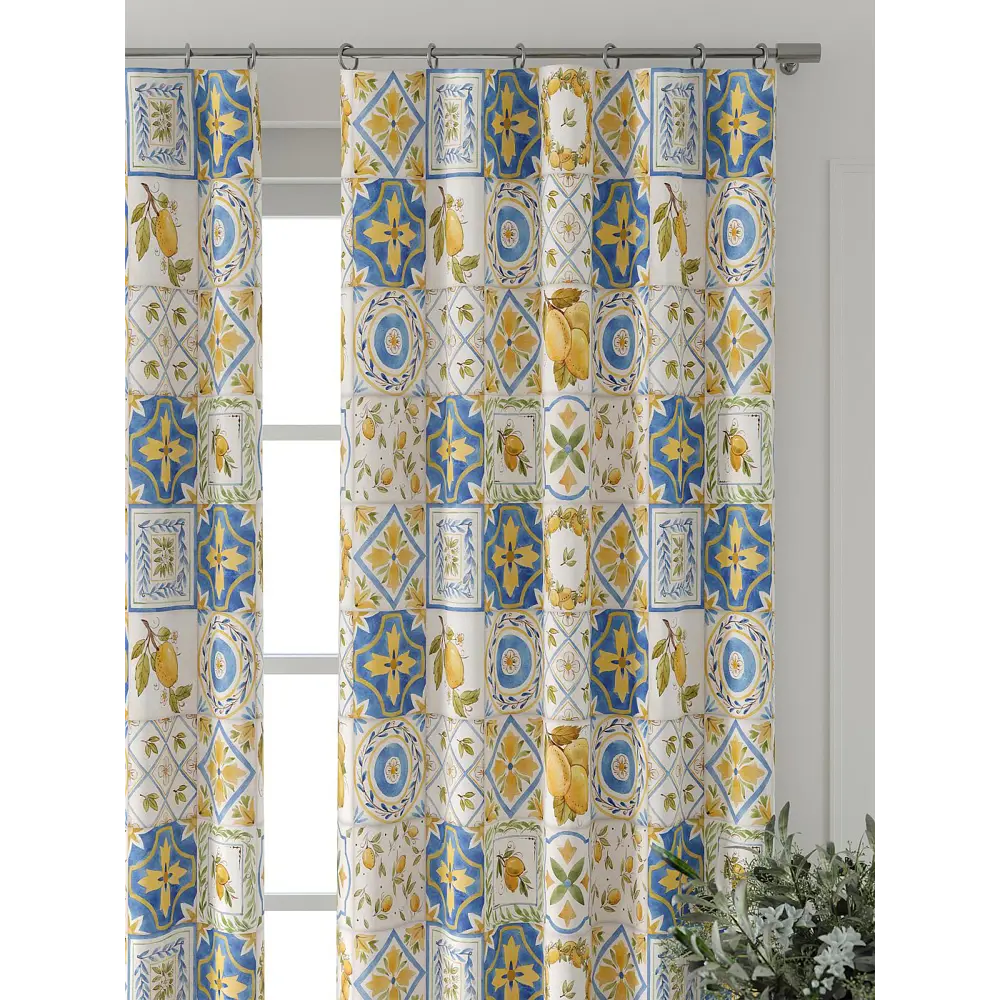 Фото 5 Комплект штор At home Базовая коллекция AT521538-280 на шторной ленте 280x150 см цвет белый