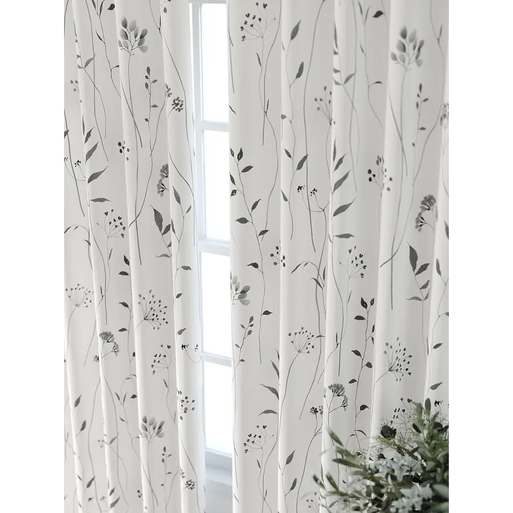 Фото Комплект штор At home Базовая коллекция AT521643-280 на шторной ленте 280x150 см цвет белый