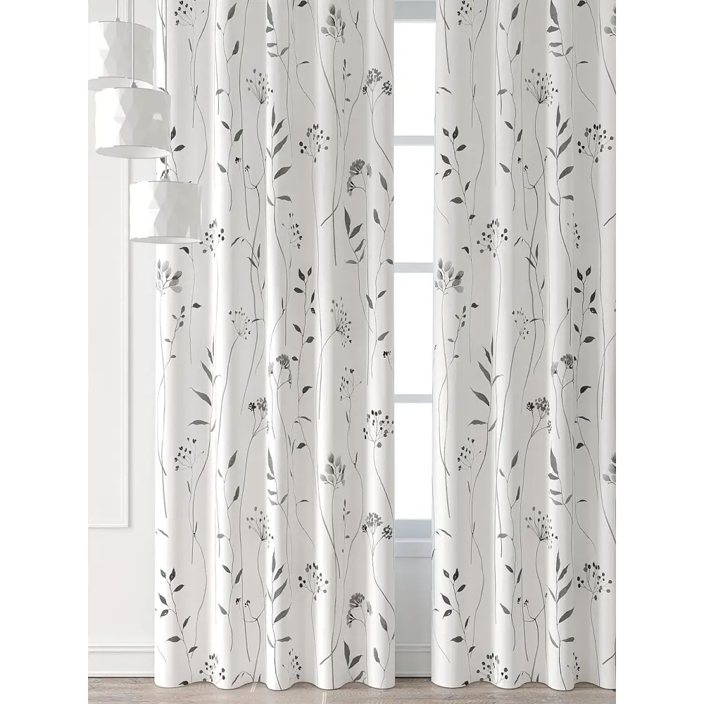 Фото 2 Комплект штор At home Базовая коллекция AT521643-280 на шторной ленте 280x150 см цвет белый