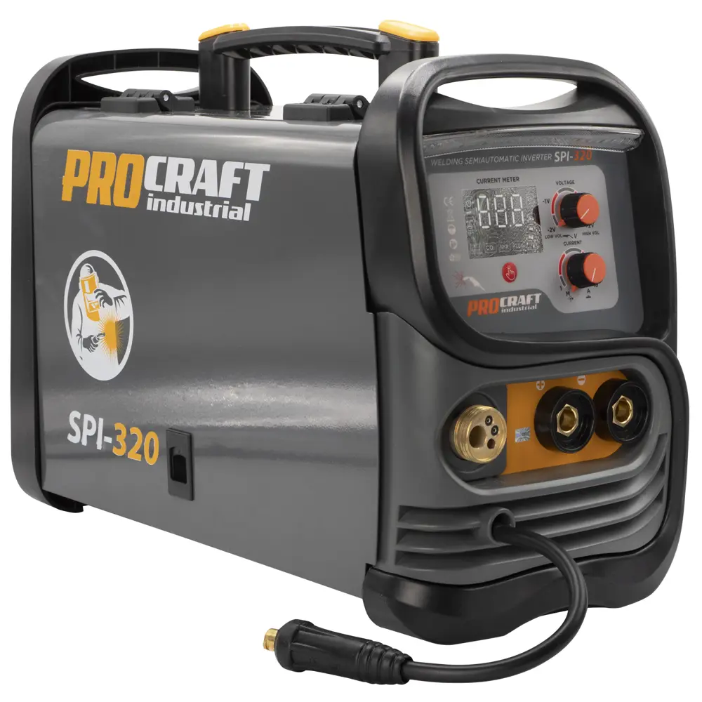 Фото 6 Сварочный полуавтомат инверторный Procraft SPI-320, 160 А, до 4 мм Фото 6 Сварочный полуавтомат инверторный Procraft SPI-320, 160 А, до 4 мм