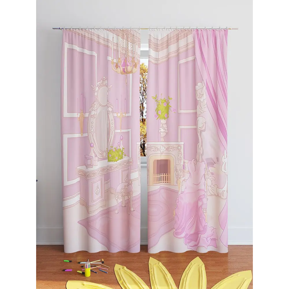Фото 3 Комплект штор на ленте блэкаут At Home Кетлея 150x260 см цвет розовый AA900432 Фото 3 Комплект штор на ленте блэкаут At Home Кетлея 150x260 см цвет розовый AA900432