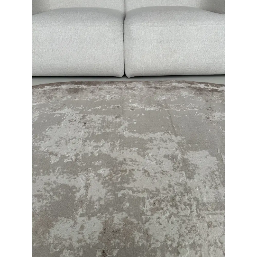 Фото 10 Ковер Laxmi Rimma Lux Beige овал 200x400 см полипропилен