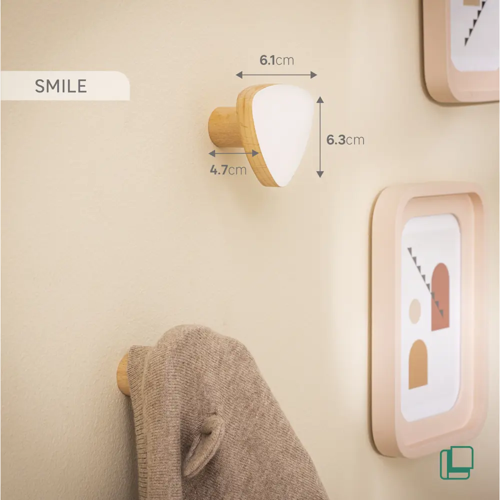 Фото 5 Вешалка настенная Smile 1 крючок 6.3x6.1x4.7 см цвет белый Фото 5 Вешалка настенная Smile 1 крючок 6.3x6.1x4.7 см цвет белый