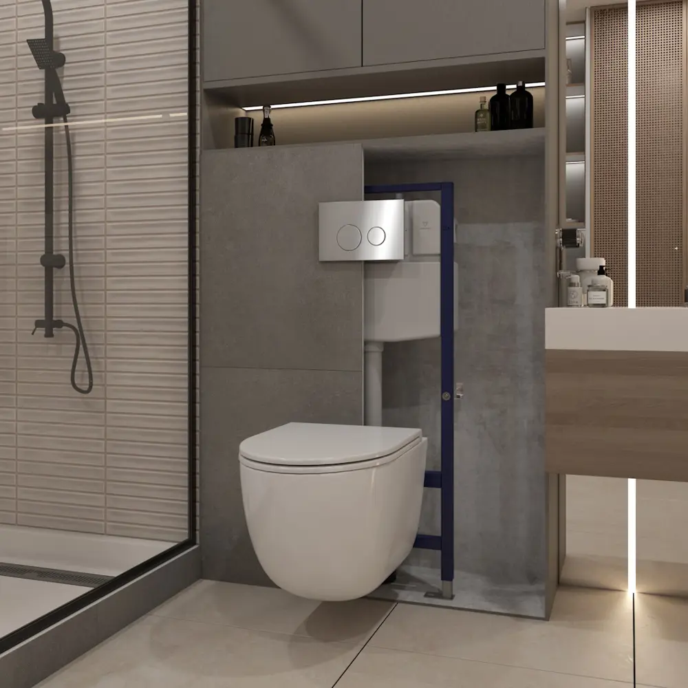 Фото 5 Инсталляция с унитазом комплект 5 в 1 Teymi унитаз подвесной безободковый Lina S кнопка нержавеющая сталь F13572 Фото 5 Инсталляция с унитазом комплект 5 в 1 Teymi унитаз подвесной безободковый Lina S кнопка нержавеющая сталь F13572