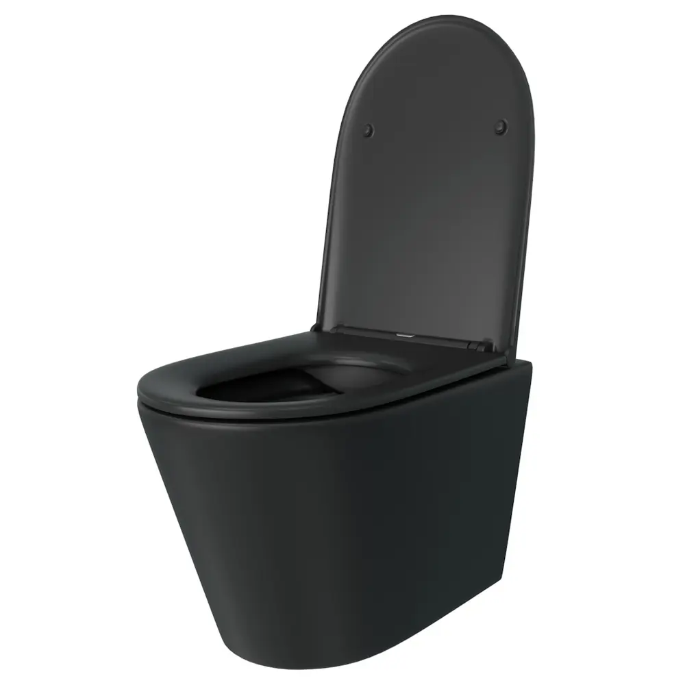 Фото 11 Комплект Teymi F13908 5 в 1 инсталляция с унитазом унитаз подвесной безободковый черный Solli Black кнопка хром Фото 11 Комплект Teymi F13908 5 в 1 инсталляция с унитазом унитаз подвесной безободковый черный Solli Black кнопка хром