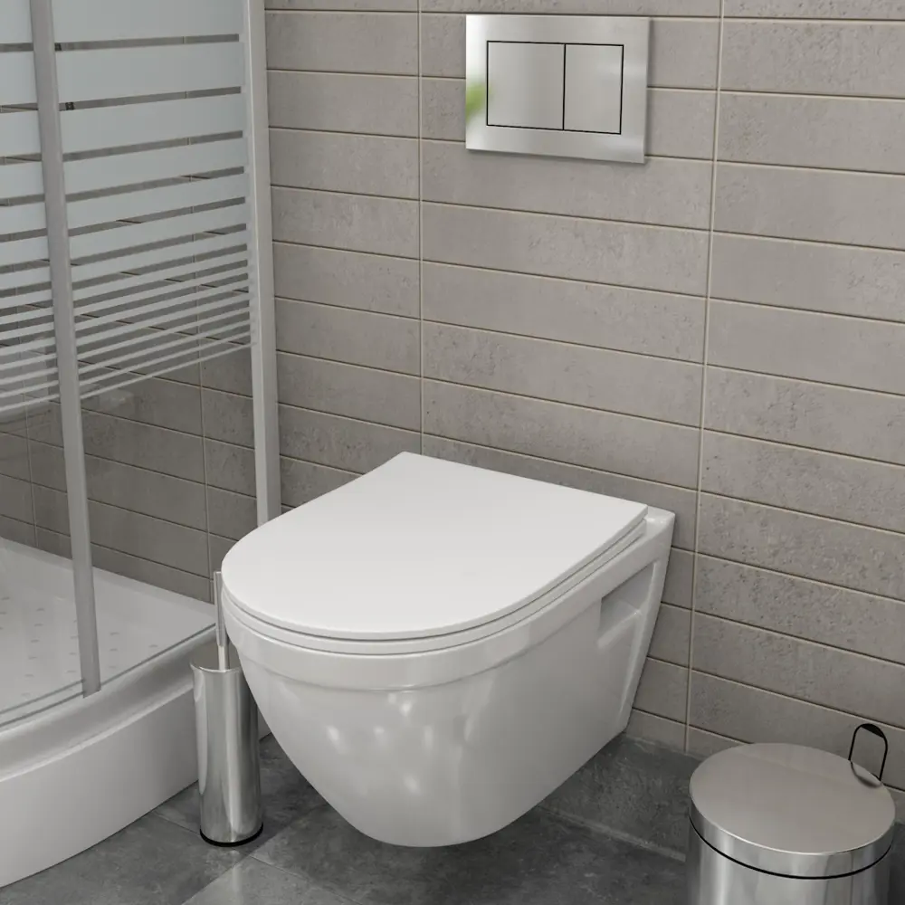 Фото 9 Комплект инсталляция с унитазом Teymi F13780 цвет белый Фото 9 Комплект инсталляция с унитазом Teymi F13780 цвет белый