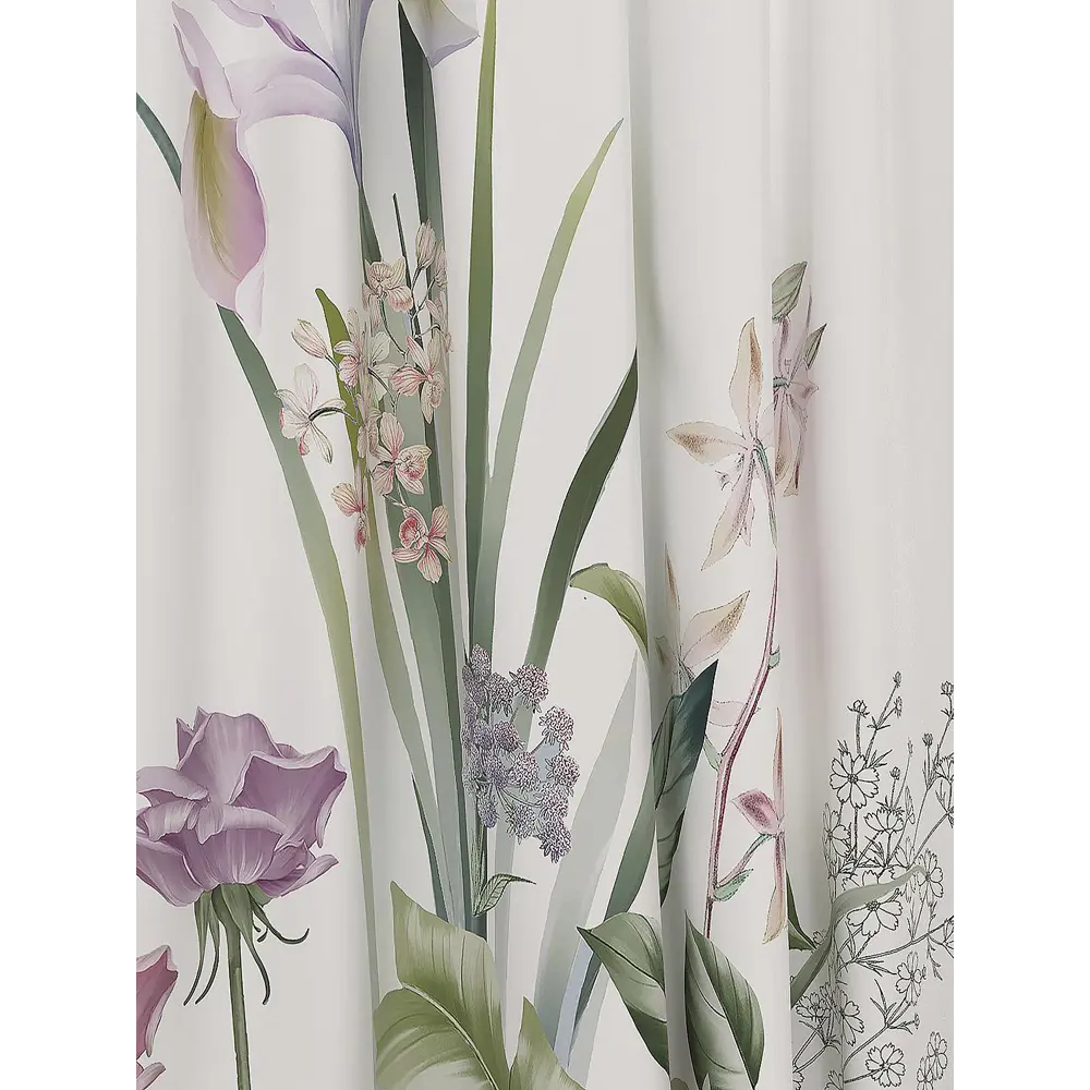 Фото 4 Тюль на шторной ленте At Home Рионсит 150x250 см цвет белый, розовый Фото 4 Тюль на шторной ленте At Home Рионсит 150x250 см цвет белый, розовый