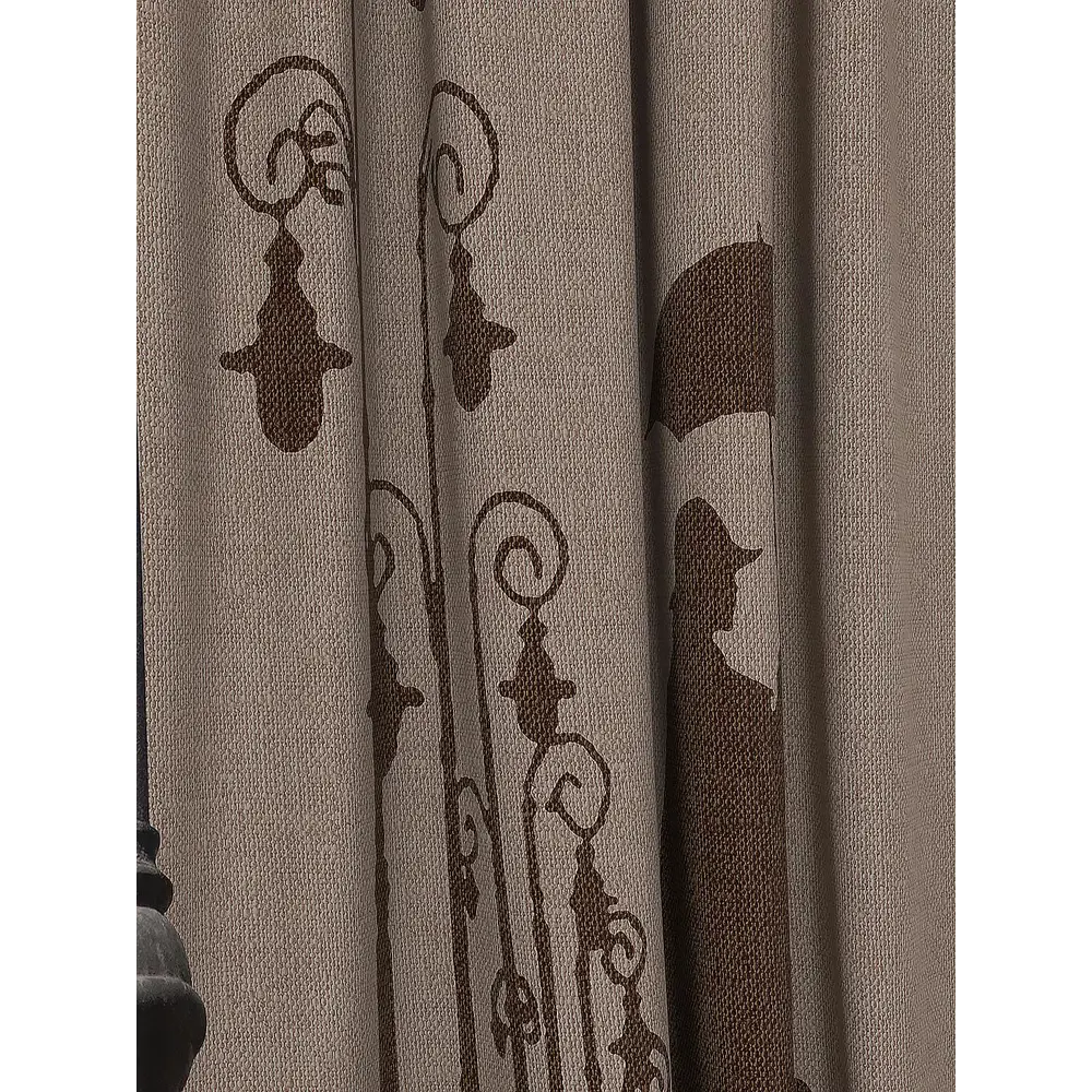 Фото 3 Тюль на шторной ленте At Home Регвиор 150x250 см цвет коричневый Фото 3 Тюль на шторной ленте At Home Регвиор 150x250 см цвет коричневый