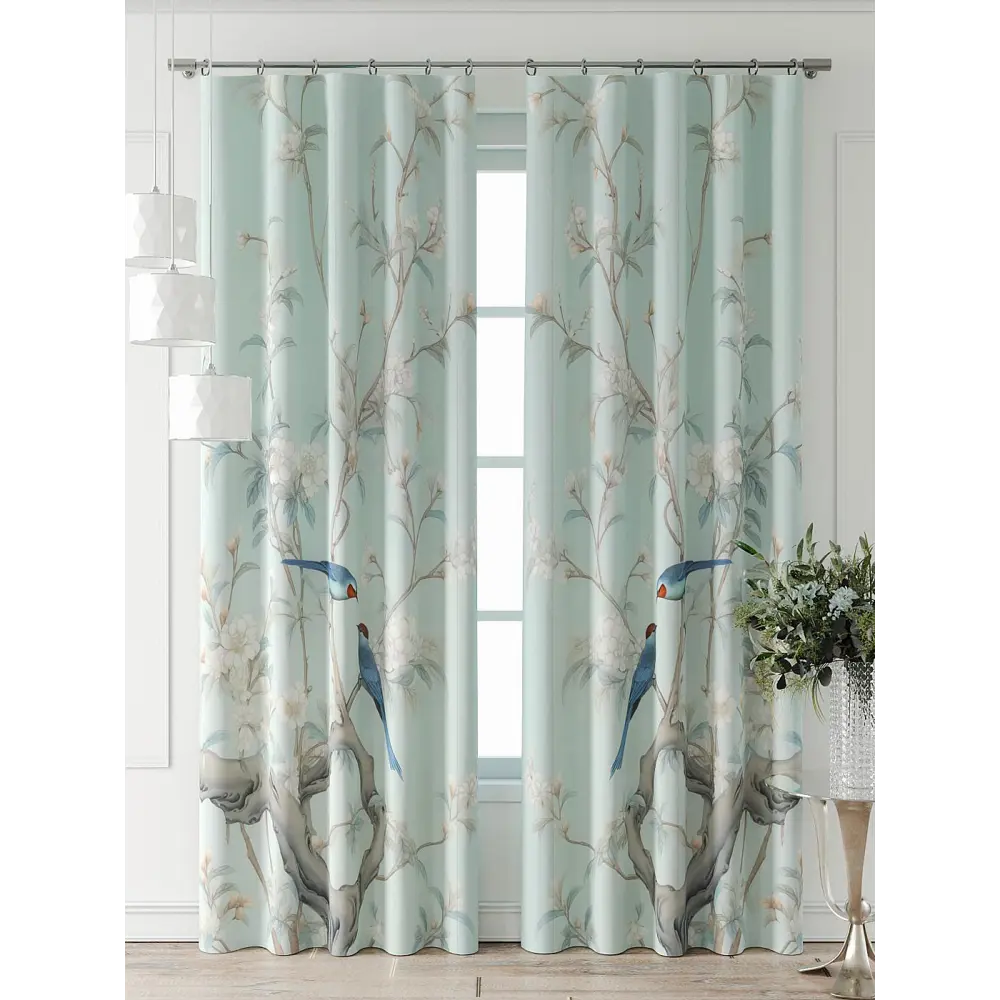 Фото 4 Комплект штор At home Базовая коллекция AT709035-260 на шторной ленте 260x150 см цвет бежевый Фото 4 Комплект штор At home Базовая коллекция AT709035-260 на шторной ленте 260x150 см цвет бежевый