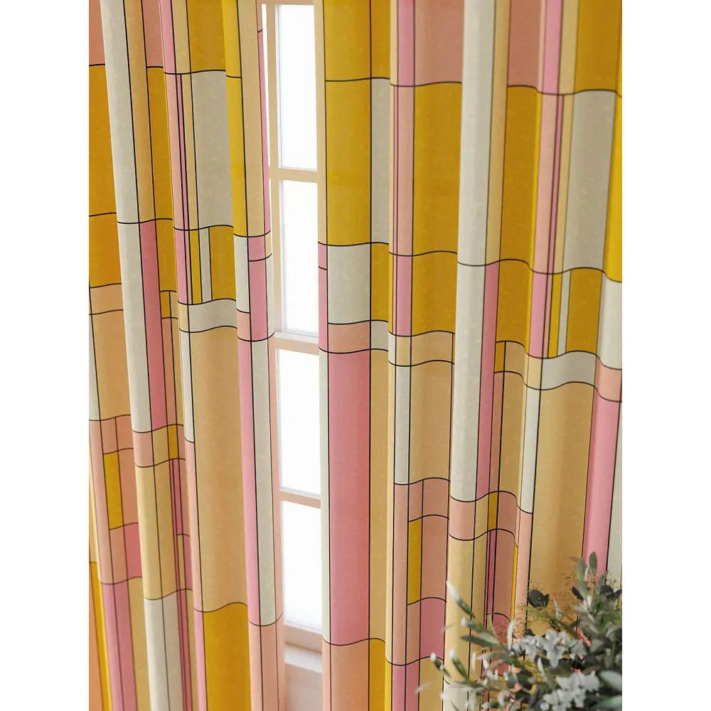 Фото 6 Комплект штор At home Базовая коллекция AT709022-250 на шторной ленте 250x150 см цвет бежевый Фото 6 Комплект штор At home Базовая коллекция AT709022-250 на шторной ленте 250x150 см цвет бежевый