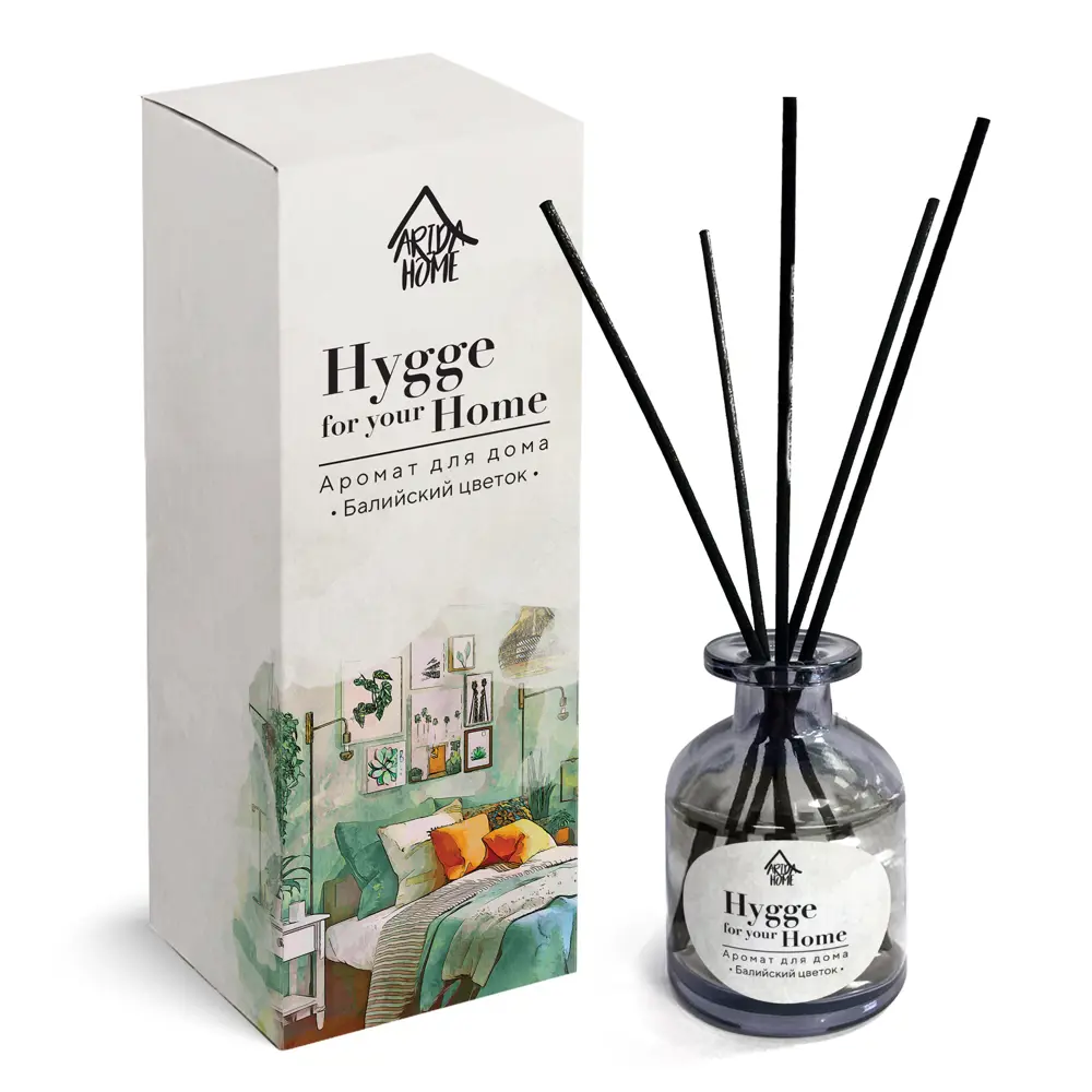 Фото Диффузор Arida Home Hygge Home Балийский цветок 50 мл Фото Диффузор Arida Home Hygge Home Балийский цветок 50 мл
