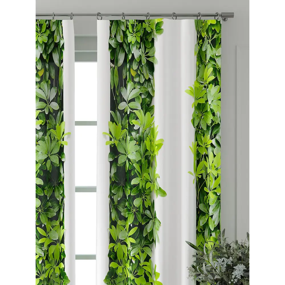 Фото 3 Комплект штор At home Базовая коллекция AT709058-280 на шторной ленте 280x150 см цвет белый