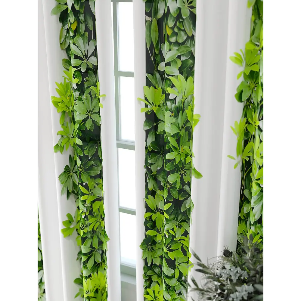 Фото Комплект штор At home Базовая коллекция AT709058-280 на шторной ленте 280x150 см цвет белый